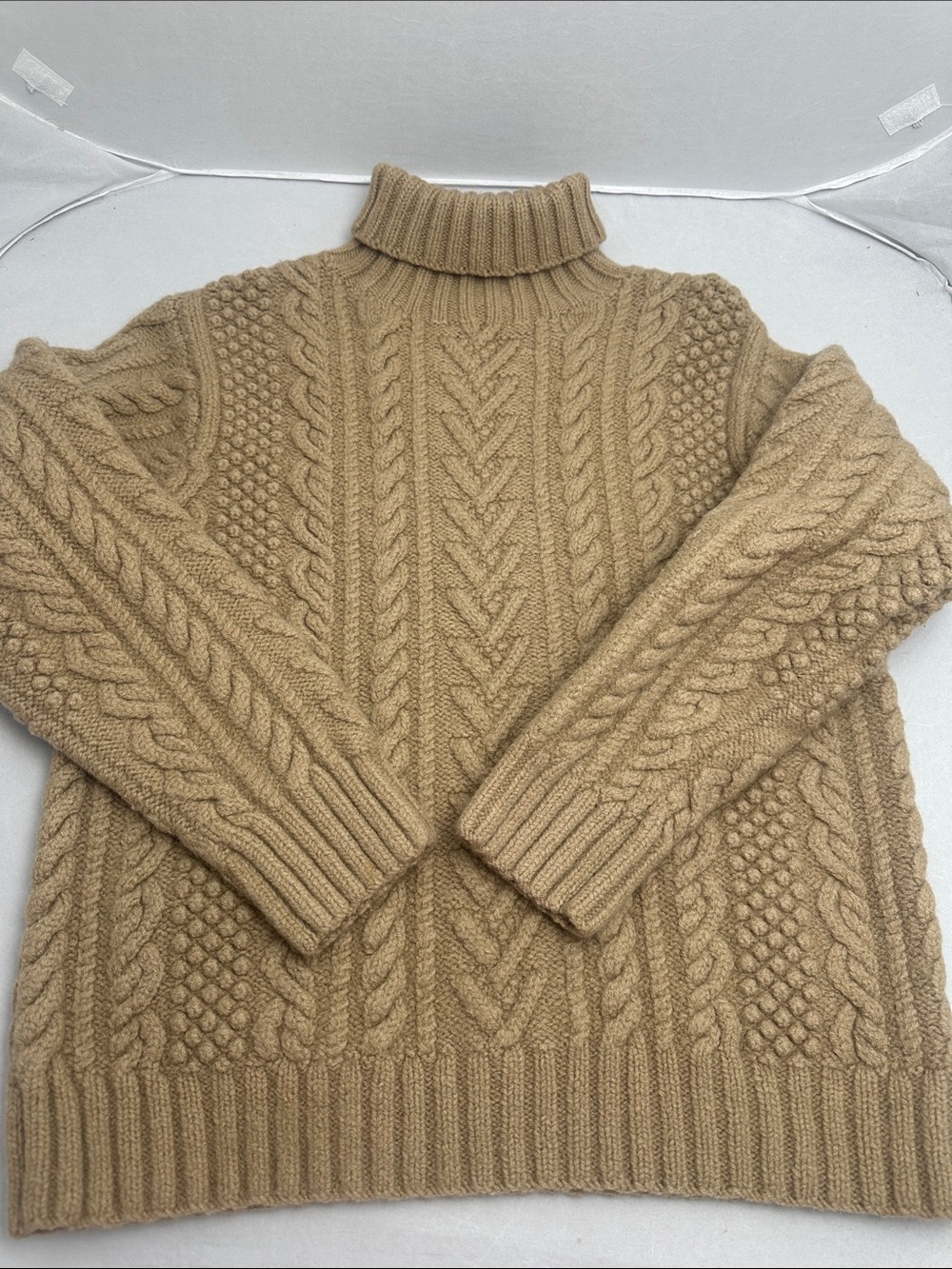 J. Crew - Hand Knit, 100% Wool, Turtleneck Sweater